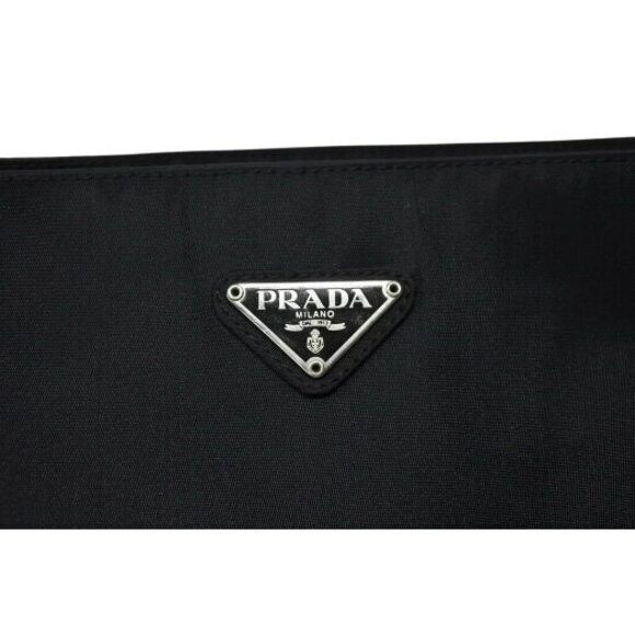 Prada nylon handbag one shoulder bag triangle logo black - Picture 6 of 8